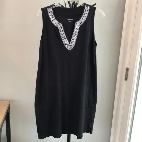 sachin and babi light blue dress Lands' End | Dresses | Lands End Dress Sz L Jersey Cotton Sleeveless Swim  Cover Up Black A469389